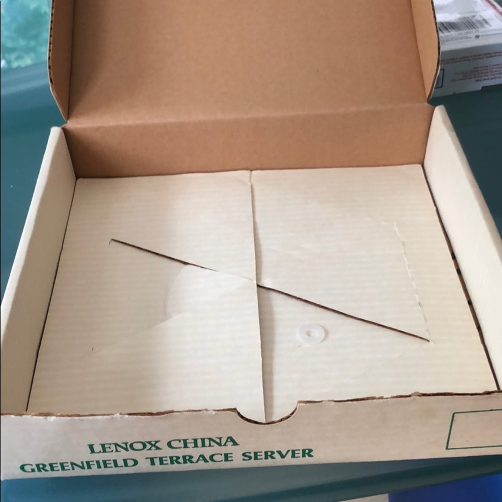 LENOX CHINA TWO TIERED GREENFIELD TERRACE SERVER - Picture 5 of 14